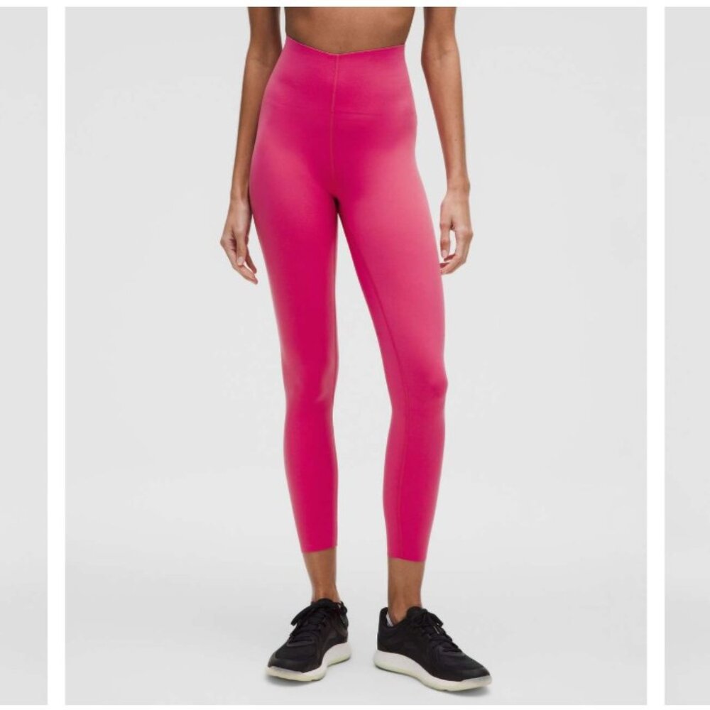 Lululemon NWT Glow Up Super-High-Rise Tight 25" Raspberry Coulis